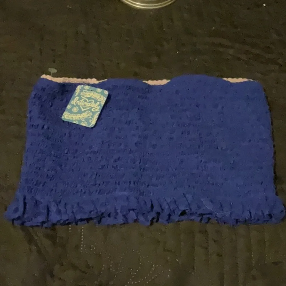 NWT Free People‎ intimately Cobalt Blue Bandeau top women’s Medium